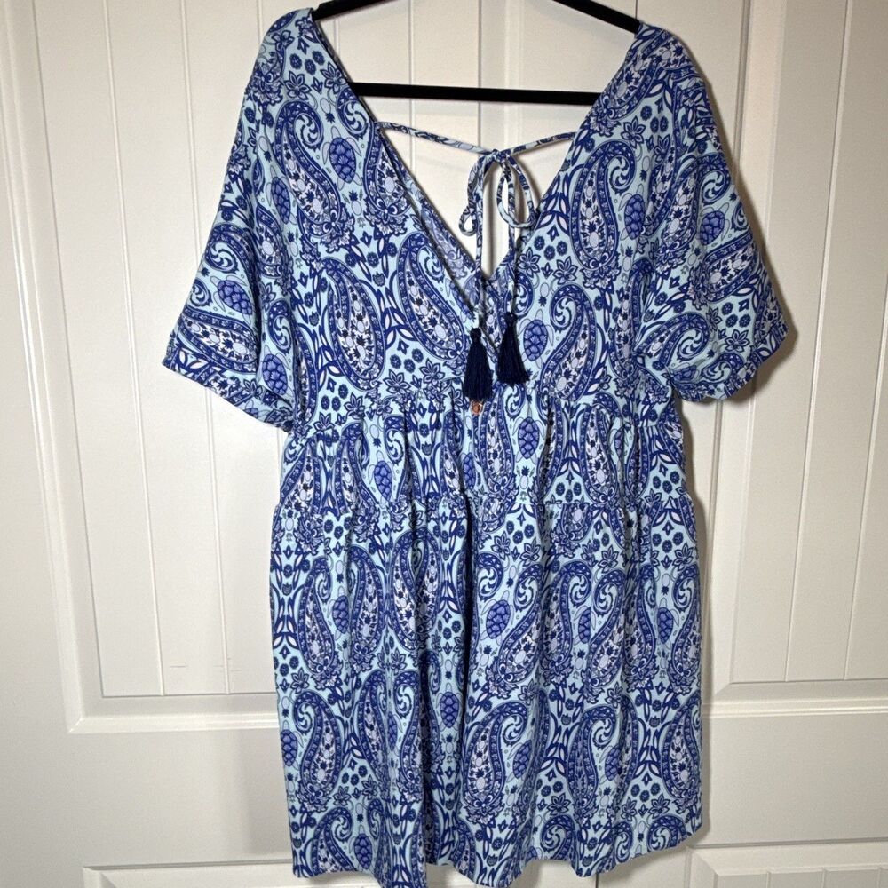 Simply Southern Paisley M swim cover up sundress